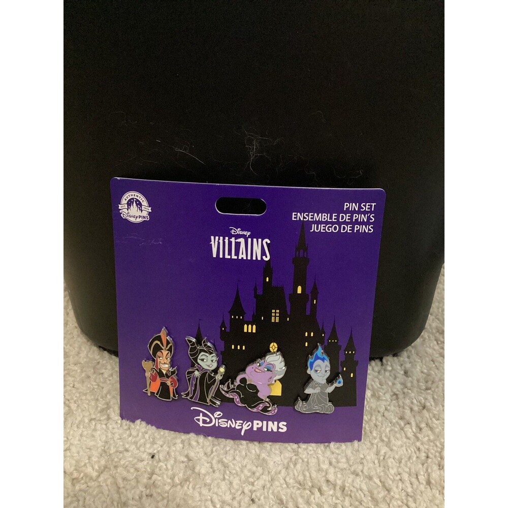 Disney Parks Trading Pins VILLAINS CHIBI VILLAGE Booster Set of 4 Lot